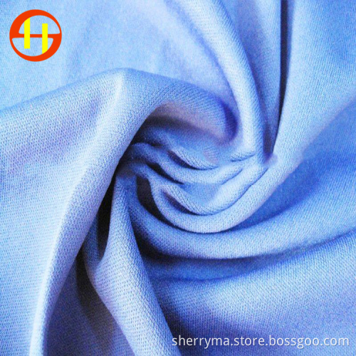 Interlock 100% polyester brushed knitted fabric